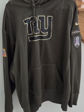 Nike New York Giants Olive Salute to Service Hoodie